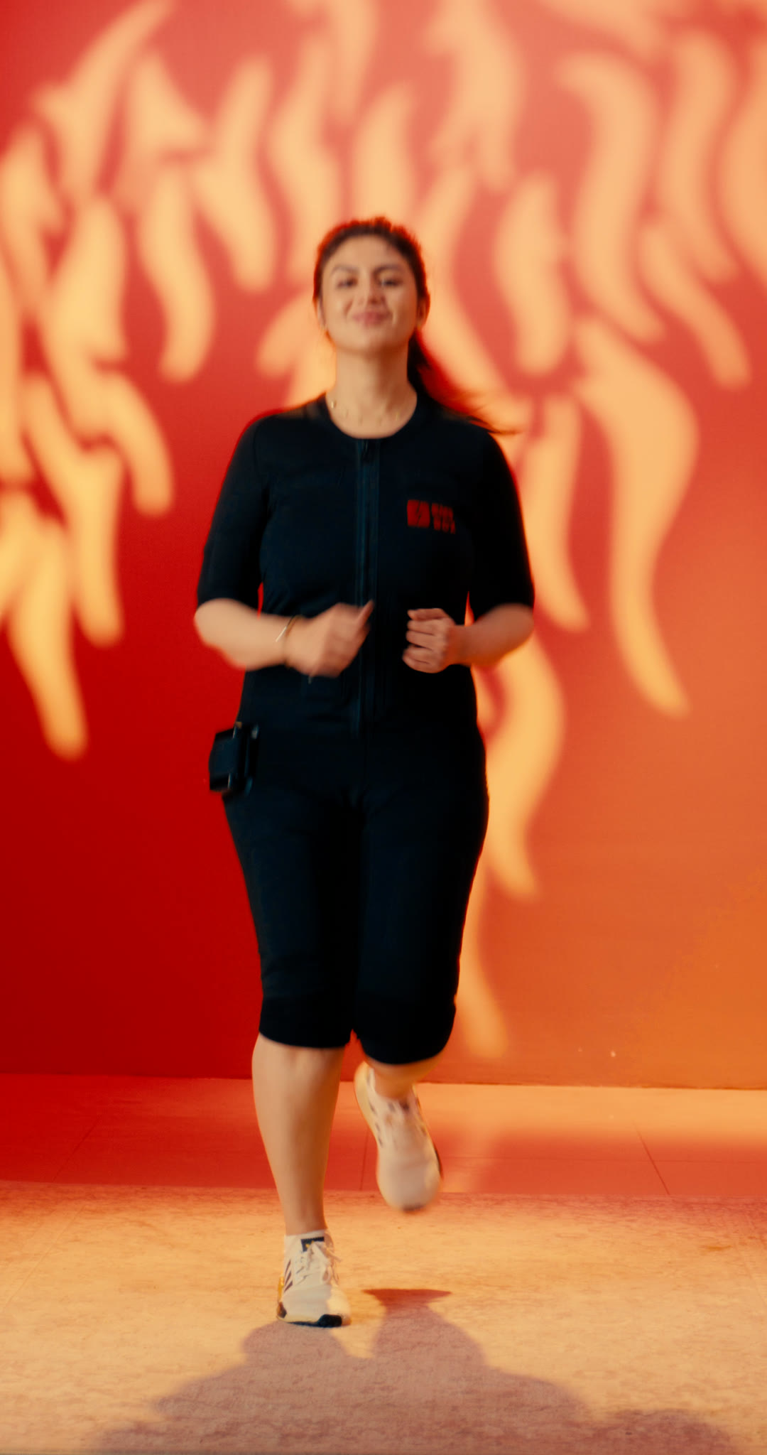 Cardio training in the EMS suit